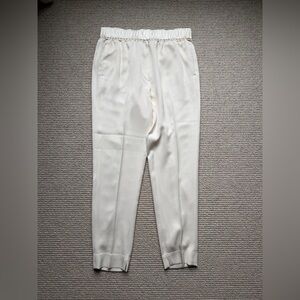 3.1 Phillip Lim Cream Elastic-Waist Silk Cream Jogger Trousers